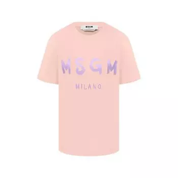 Хлопковая футболка MSGM