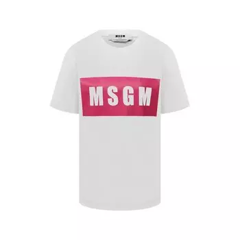 Хлопковая футболка MSGM