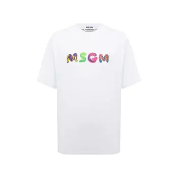 Хлопковая футболка MSGM