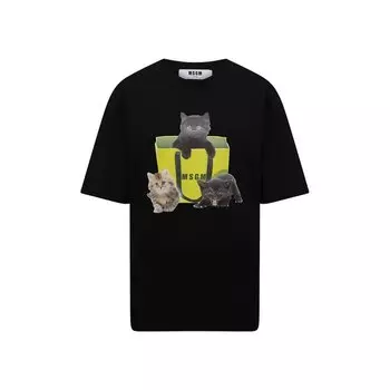 Хлопковая футболка MSGM
