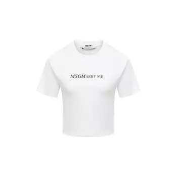 Хлопковая футболка MSGM