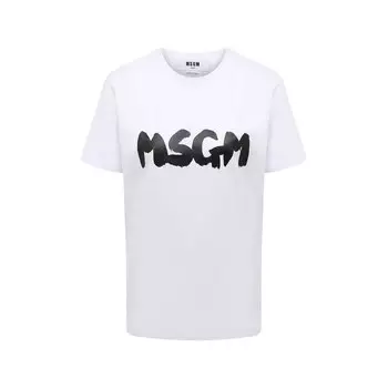 Хлопковая футболка MSGM