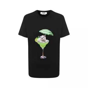 Хлопковая футболка MSGM