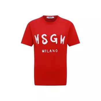 Хлопковая футболка MSGM