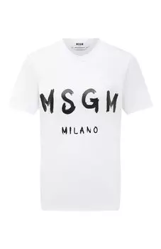 Хлопковая футболка MSGM