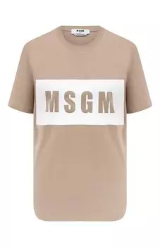 Хлопковая футболка MSGM