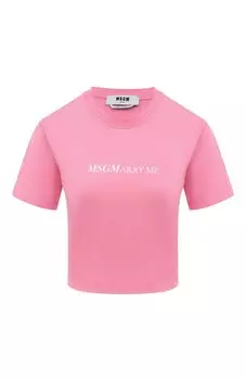 Хлопковая футболка MSGM