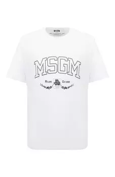 Хлопковая футболка MSGM