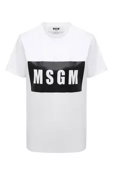 Хлопковая футболка MSGM