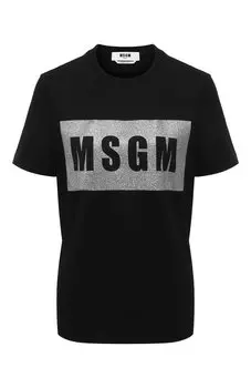 Хлопковая футболка MSGM