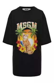 Хлопковая футболка MSGM