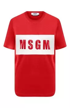 Хлопковая футболка MSGM
