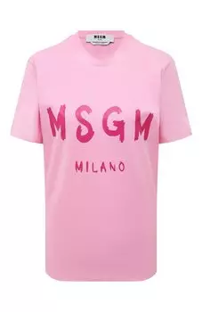 Хлопковая футболка MSGM