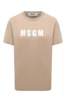 Хлопковая футболка MSGM