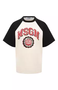 Хлопковая футболка MSGM