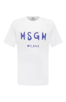 Хлопковая футболка MSGM