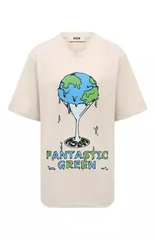 Хлопковая футболка MSGM