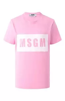 Хлопковая футболка MSGM