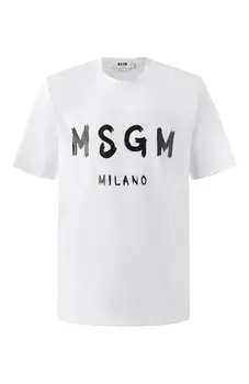 Хлопковая футболка MSGM