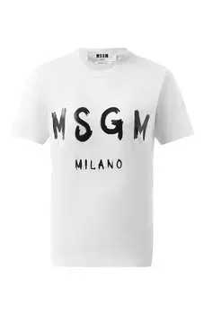 Хлопковая футболка MSGM