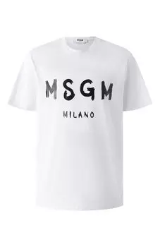Хлопковая футболка MSGM
