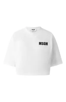 Хлопковая футболка MSGM