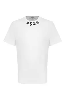 Хлопковая футболка MSGM
