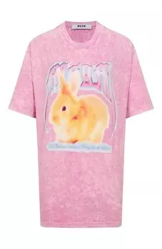 Хлопковая футболка MSGM