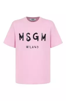 Хлопковая футболка MSGM