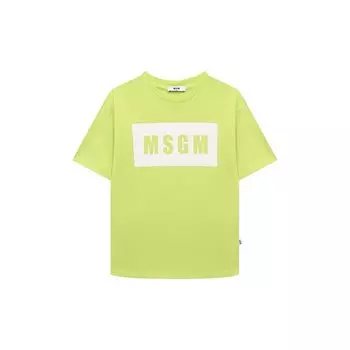 Хлопковая футболка MSGM kids