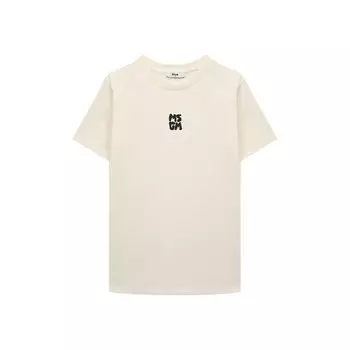 Хлопковая футболка MSGM kids