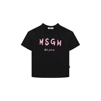 Хлопковая футболка MSGM kids