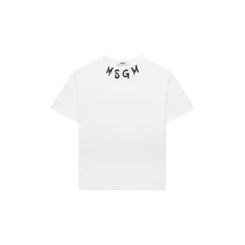 Хлопковая футболка MSGM kids