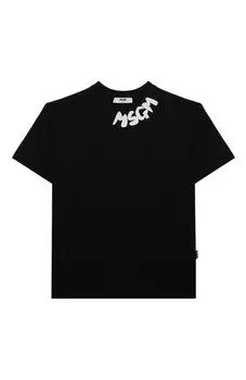 Хлопковая футболка MSGM kids