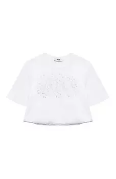 Хлопковая футболка MSGM kids