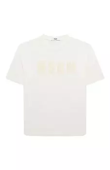 Хлопковая футболка MSGM kids