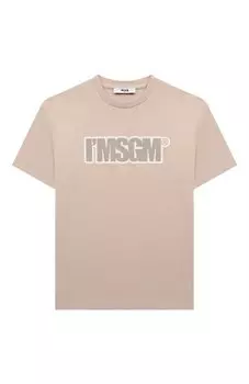 Хлопковая футболка MSGM kids