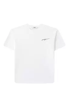 Хлопковая футболка MSGM kids