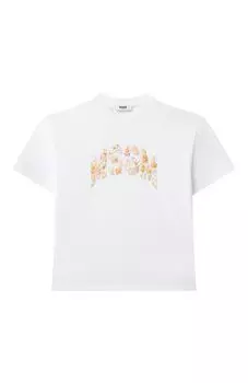 Хлопковая футболка MSGM kids