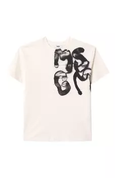 Хлопковая футболка MSGM kids