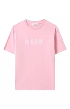 Хлопковая футболка MSGM kids