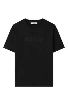 Хлопковая футболка MSGM kids