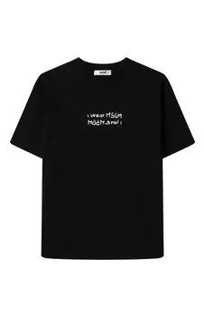 Хлопковая футболка MSGM kids