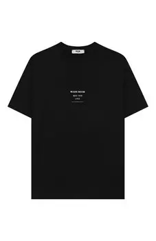 Хлопковая футболка MSGM kids