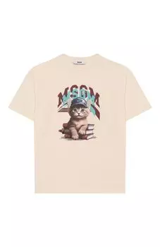 Хлопковая футболка MSGM kids