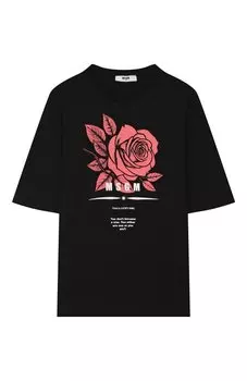 Хлопковая футболка MSGM kids