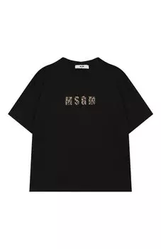 Хлопковая футболка MSGM kids