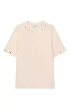 Хлопковая футболка MSGM kids