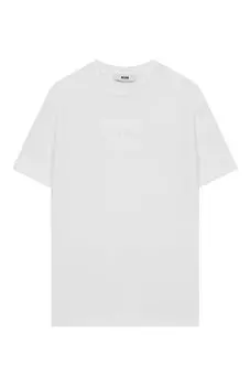Хлопковая футболка MSGM kids