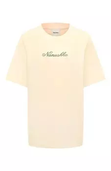 Хлопковая футболка Nanushka